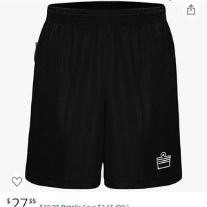 NWT. Admiral Soccer Shorts. Youth Large. Black.